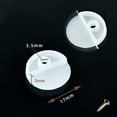 thumbnail image 1 of Luckyn 20 Pcs Mirror Wall Hanging Fixing Kit Frameless Plastic Wall Mounting Clips, 1 of 4