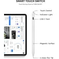 thumbnail image 6 of Stylus Pen for iPad 10th&9th Generation, Fast Charging Apple iPad Pencil with Palm Rejection, Tilt Sensitivity, Work for iPad Air 3/4/5, iPad Mini 5/6, iPad 6/7/8/9/10, iPad Pro 11", iPad Pro 12.9", 6 of 9
