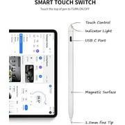 Stylus Pen for iPad 10th&9th Generation, Fast Charging Apple iPad Pencil with Palm Rejection, Tilt Sensitivity, Work for iPad Air 3/4/5, iPad Mini 5/6, iPad 6/7/8/9/10, iPad Pro 11, iPad Pro 12.9