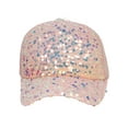 thumbnail image 2 of Top Headwear Sparkly Sequin Mesh Back Adjustable Baseball Cap - Pink, 2 of 4