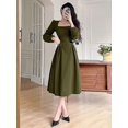 thumbnail image 1 of Robes de Soirée Élégantes pour Femmes 2023 Robe Longue Décontractée à Manches Bouffantes pour le Printemps et le Bal Mode Coréenne Robe de Soirée pour Femmes, 1 of 5