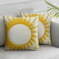 thumbnail image 3 of nygtbtfer HWY Mustard Yellow Decorative Throw Pillow Covers for Couch Bed Living Room, Embroidered Farmhouse Accent Big Throw Pillow Cases Cushion CoverPiece White, 3 of 7