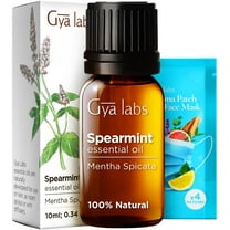 Gya Labs Spearmint Essential Oil for Diffuser & Skin - 0.34 Fl Oz - Spearmint Oil for Facial, Hair, Massage, Aromatherapy & Candle Making Scent