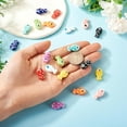 thumbnail image 5 of 38pcs Of Fish-shaped Ceramic Beads, Suitable For DIY Jewelry Making, Vibrant Handcrafted Items, Used As Accessories For Bracelets, Necklaces, Keychains, And Mobile Phone Chains, 5 of 9