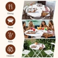 thumbnail image 7 of Nautical Lighthouses Round Tablecloth, Fitted Table Cover with Elastic for 36"-44" Round Tables, Ocean Ship Anchors Seashells Birds Table Cloth Outdoor Indoor Dinning Party Waterproof Tablecloths, 7 of 7