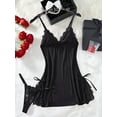 thumbnail image 3 of LWP dream love Women's Lingerie Sexy Nightwear Spaghetti Strap Nightgown Babydoll Chemise, 3 of 13