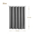 thumbnail image 7 of Barossa Design PEVA 8G Dark Gray Shower Curtain Liner with 6 Magnets, Heavy Duty & Waterproof-72" x 72", 7 of 7