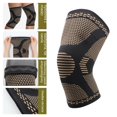 thumbnail image 5 of 1 Uds. Rodilleras de nailon de cobre de alta elasticidad, rodilleras de silicona antideslizantes para deporte, rodillera para Fitness, equipos de Fitness (XL), 5 of 5