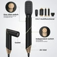 thumbnail image 4 of 5 in 1 High-Speed Hot Air Styler - Professional Frizz-Free Hair Dryer Brush with Negative Ions, Fast Drying Blow Dryer Brush, No Heat Damage, Auto-Wrap Curl, Volumize, Straighten, 4 of 8