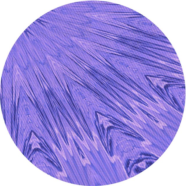 Ahgly Company Tapis Rond Lavable en Machine Intérieur Transitionnel Mimosa Violet, 4 Pieds Rond