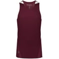 thumbnail image 5 of Holloway XL PR Max Track Jersey Maroon/White 221035, 5 of 5