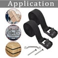 thumbnail image 3 of 2X 1Inch X 4Ft Battery Tie Down Strap Kit with Stainless Steel Cam Buckle, Bracket and Screws for Boats, Luggage Belt, 3 of 4