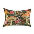 thumbnail image 7 of Yayeee Pillowcase Standard Size Set of 2 Satin Wrinkle Resistant Pillow Case, Colorful Mushroom, 7 of 7