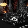 thumbnail image 4 of Homewish Halloween Mystic Moth Zipper Full Size Comforter Sets with Fitted Sheet and 2 Pillowcases, Hippie Crystal Eye Zipper Bedding Set, Black Gray White, Black Reversible, 4 of 6