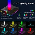 thumbnail image 2 of Soporte para auriculares RGB Puerto USB dual Control táctil Escritorio Soporte para auriculares para juegos, 2 of 5