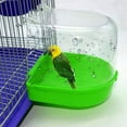 thumbnail image 3 of HEVIRGO Pet Bird Parrot Transparent Bathing Tub Bathtub Shower Box Hanging Cage Decor, 3 of 8