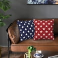thumbnail image 5 of Red and Blue Independence Day Pillow Covers 20x20 Pack of 2 Memorial Day Stars Throw Pillow Cover,4th of July Patriotic Pillowcase Farmhouse Decorative Cushion Case for Home Sofa Outdoor Decor, 5 of 6