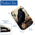 thumbnail image 4 of Crow Soft Comfortable Furry Printed Car Armrest Cover Pad 12.5x8.2 Inch, 4 of 6