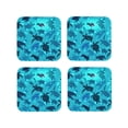 thumbnail image 2 of Disketp World Turtle Day Funny Coasters,4 Pcs Leather Coasters With Holder, Perfect Housewarming Hostess Gifts,Protect Furniture From Water Marks Scratch And Damage, 2 of 9