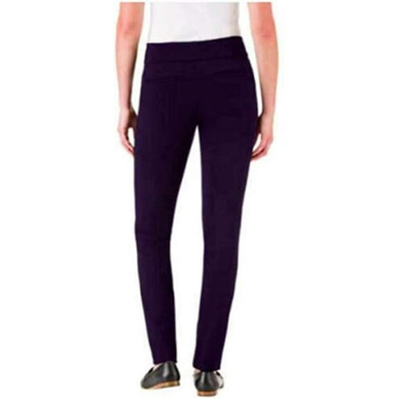 Hilary Radley Ladies’ Stretch Pull on Slim Fit Ponte Pants Size: XS, Color: Charcoal Combo