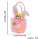 thumbnail image 2 of Bolsa de regalo de conejito de Pascua | Cesta de tela para hacer tú mismo | Saco de dulces de Pascua reutilizable | Accesorio para fiestas infantiles | Porta huevos de Pascua | Cesta de regalo para c, 2 of 2