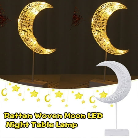 

Ycolew Cleareance Night Lights Led Lights LED Decorative Lamp Small Table Lamp Modeling Lamp Diy Rattan Moon Night Light Gift
