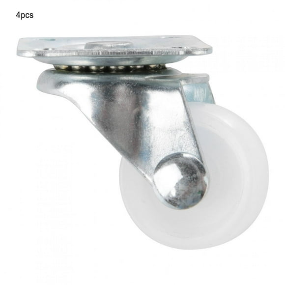 1 Inch Caster Swivel Caster Caster Trolley Caster Caster Wheel 4pcs 1 Inch Swivel Casters White PP Roller Wheel For Trolley Furniture