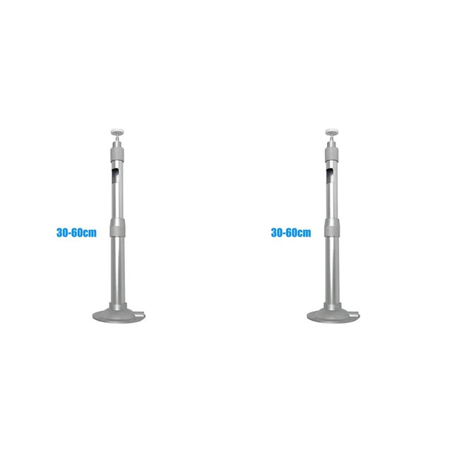 Methold Plata captura cada cámara soporte Universal de aleación soporte telescópico práctico portátil Compatible con estilo 30 30 a 60 cm 2Conjunto