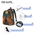 thumbnail image 3 of Easygdp Sunset Prairie Meditating Horse Mochila de Lona Resistente para Laptop, Compatible con Laptops de 15 a 17 pulgadas, Ideal para Escuela, Trabajo y Viajes-Small, 3 of 5