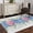 Multicolor, variant on Runner Rug 2 x 6 Ft, Blue Pink Hydrangea Washable Non-Slip Floor Mat for Kitchen Hallway/Entryway, Eucalyptus Leaves Grey Plaid Long Kitchen Runner Area Rugs for Living Room, Low-Profile