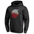 thumbnail image 2 of Men's Black Portland Trail Blazers Gradient Logo Pullover Hoodie, 2 of 3