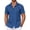 Dark Blue, variant on Men's Cuban Guayabera Shirt Summer Beach Vacation Shirt Casual Short Sleeve Button Down Resort Wear