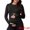 Black, variant on DARING DIVA Women's Maternity Stretchy Fitted Crew Neck Long Sleeve Tops S Brown