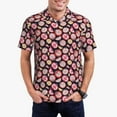 thumbnail image 2 of Balery Tomatoes Printed Men’s Short Sleeve Polo Shirt, Midweight Men's Shirt,Golf Polo shirts -Large, 2 of 8