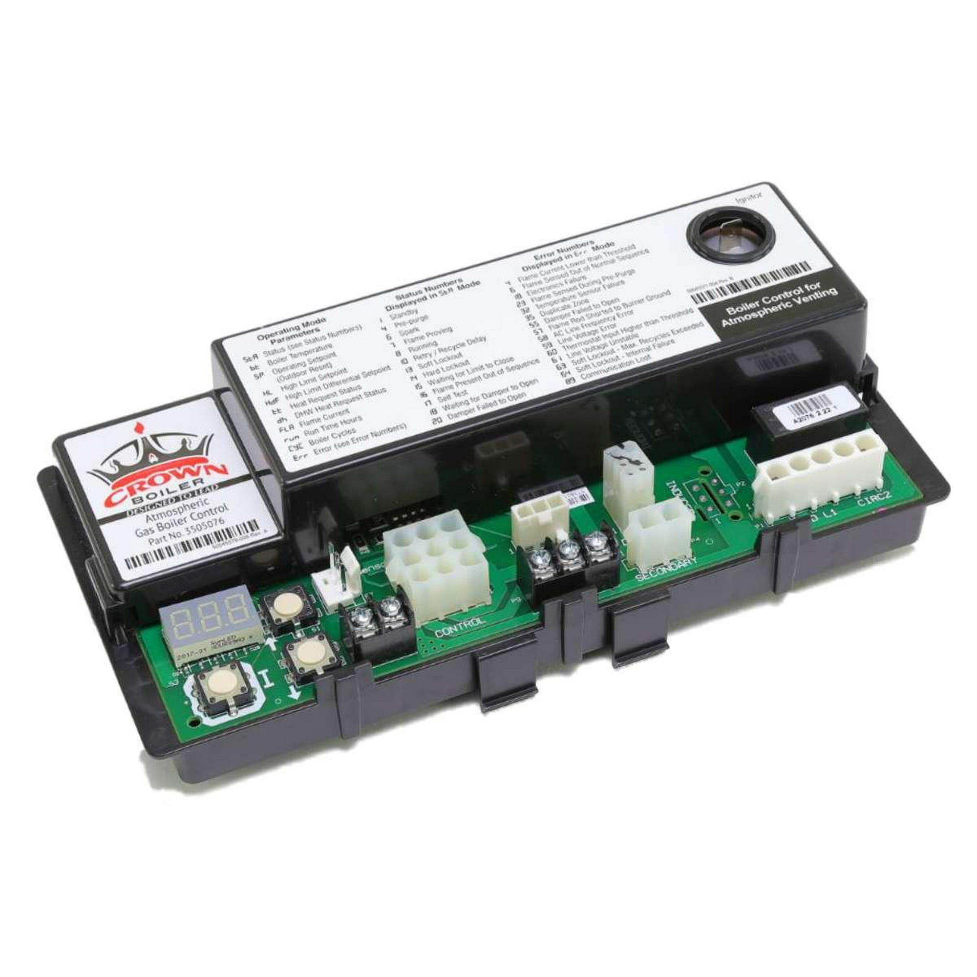 Crown Boiler 3505076 Aruba Atmospheric Gas Boiler Control Board S9361A2076  - Walmart.com