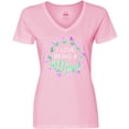 thumbnail image 3 of Inktastic I Love Being a Mimi- Circle of Hearts Women's V-Neck T-Shirt, 3 of 5