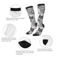 thumbnail image 6 of Balery Cats Group Printed Novelty Socks Men's Women's Crew Socks Sports Socks Knee High Socks Cotton Socks Quirky and Cool Socks, 6 of 9