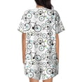 thumbnail image 3 of Lsque Bicycle Women's Short-Sleeved Pajama Set - 2 Piece Soft and Lightweight Sleepwear Set-4X-Large, 3 of 9