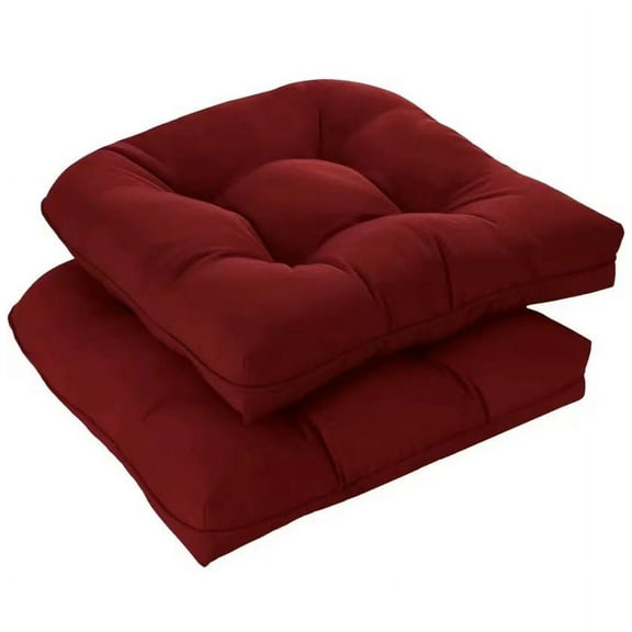 Namzi 2 Pack Outdoor Cushions, Patio Chair Cushions Outdoor Furniture Cushions for Garden, Balcony & Outdoor Dining Chairs Cushions,Dark Red