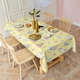 thumbnail image 3 of Yellow Princess Unicorn Pattern Rectangle Tablecloth 60"x120",Waterproof Polyester Rectangle Table Cloth, Wipeable Spillproof Polyester Tablecloth for Dining, Camping, Indoor and Outdoor, 3 of 6