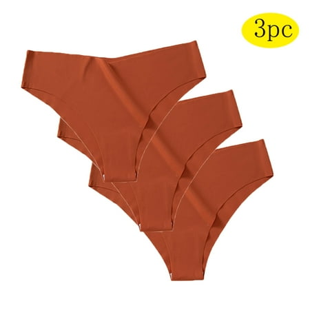 New & Trending  Women s Large Size Underwear  Low Waist  Thin  Breathable  Butt Lifting  Solid  Comfortable  Workout  Fashion  Body Shaping  Plus Size Womens | Orange 4XL  Sopatenor