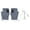 Navy Blue, variant on USB Heated Gloves Electric Half Hands Fingerless Design Double Sided Heating Warm Laptop Gloves for Outdoor Indoor Winter Work, Navy Blue (18 cm / 7.09 inches)