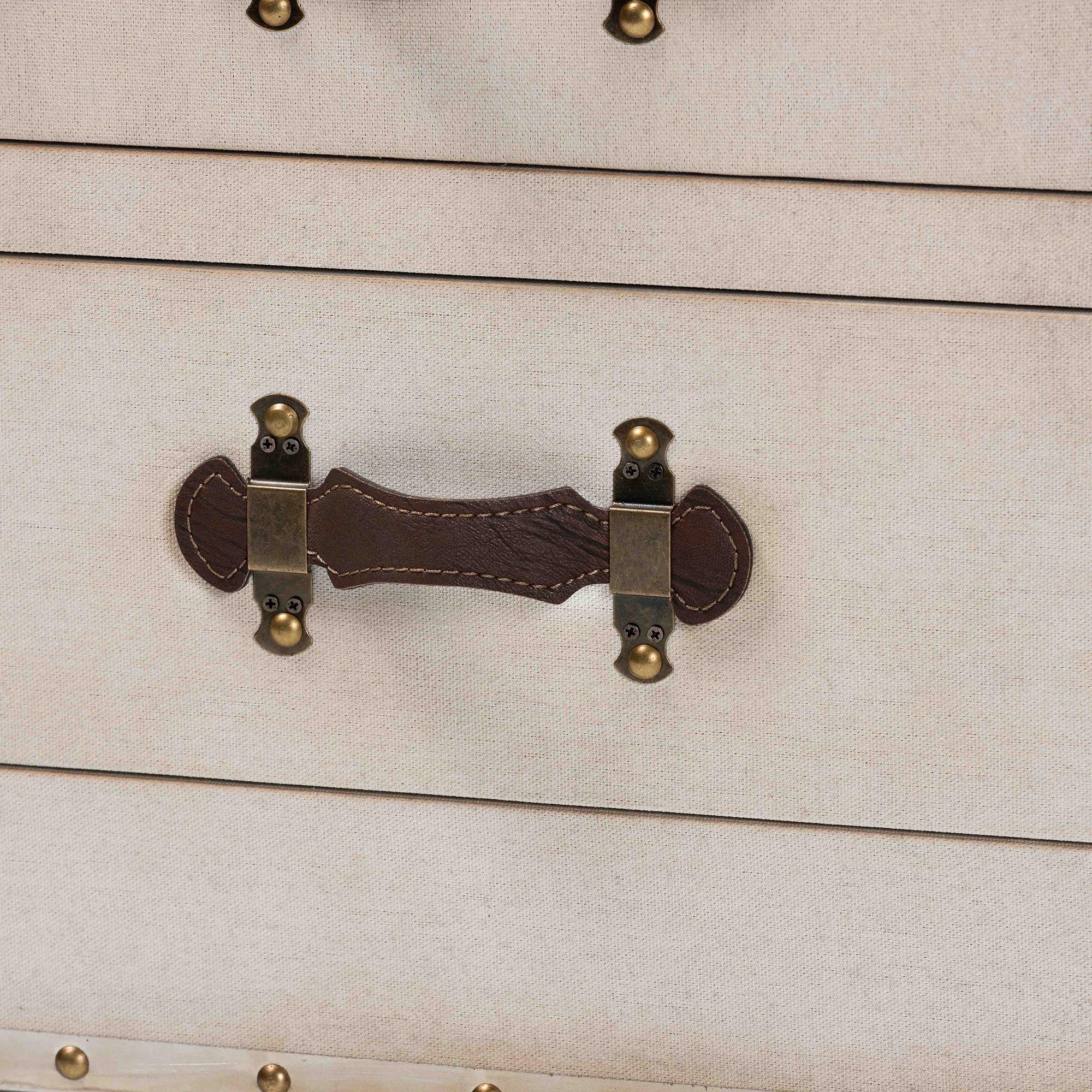 Baxton Studio Laura Vintage Trunk, 2-Drawer, Coffee