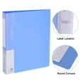 thumbnail image 3 of Uxcell 11.6 x 8.3'' Portfolio Binder, 4 Pcs 60 Pages Presentation Book with Clear Plastic Protector Sleeves, Light Blue, 3 of 6