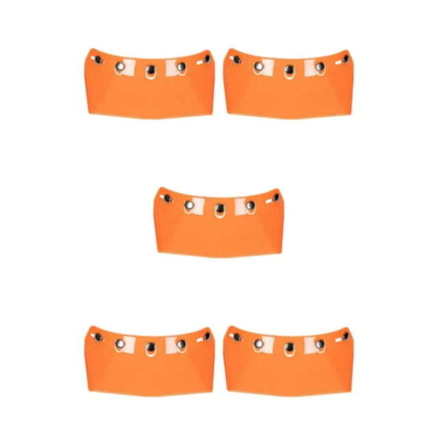 Transemion for Visor Peak 5-Snap Open Face Spare Parts Replaces Orange Type A 5Set