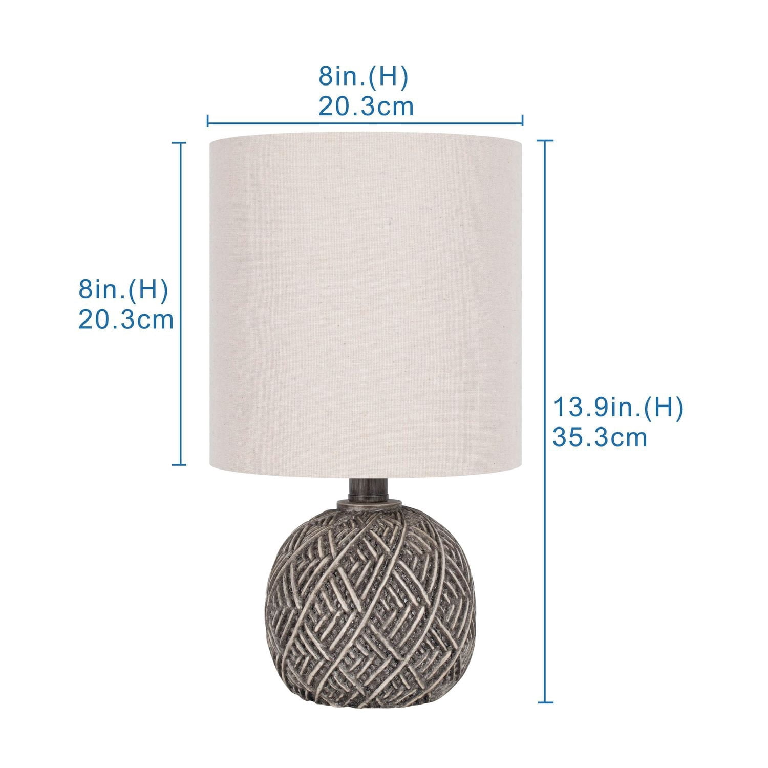 Mainstays 14 inch Polyresin Table Lamp