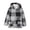Grey, variant on Kids Boys Girls Cozy Buffalo Plaid Fuzzy Fleece Hooded Jacket With Zip Up Front For Winter Warm Outdoor Casual Coat 10-11 Years Outerwear Streetwear