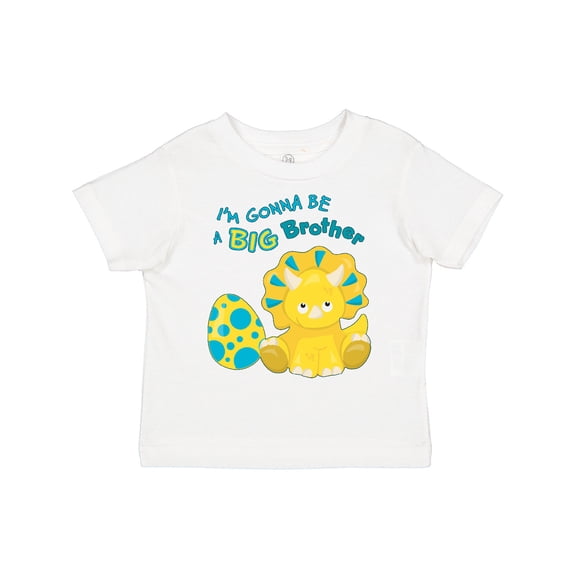 Inktastic I'm Gonna Be a Brother-dino Boys Toddler T-Shirt