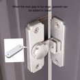 thumbnail image 4 of Guardoinrt Carbon Steel Smooth And Flexible Barn a polygonal arc Door Lock Easy To Install No Drilling Required Latch Door Lock, 4 of 6