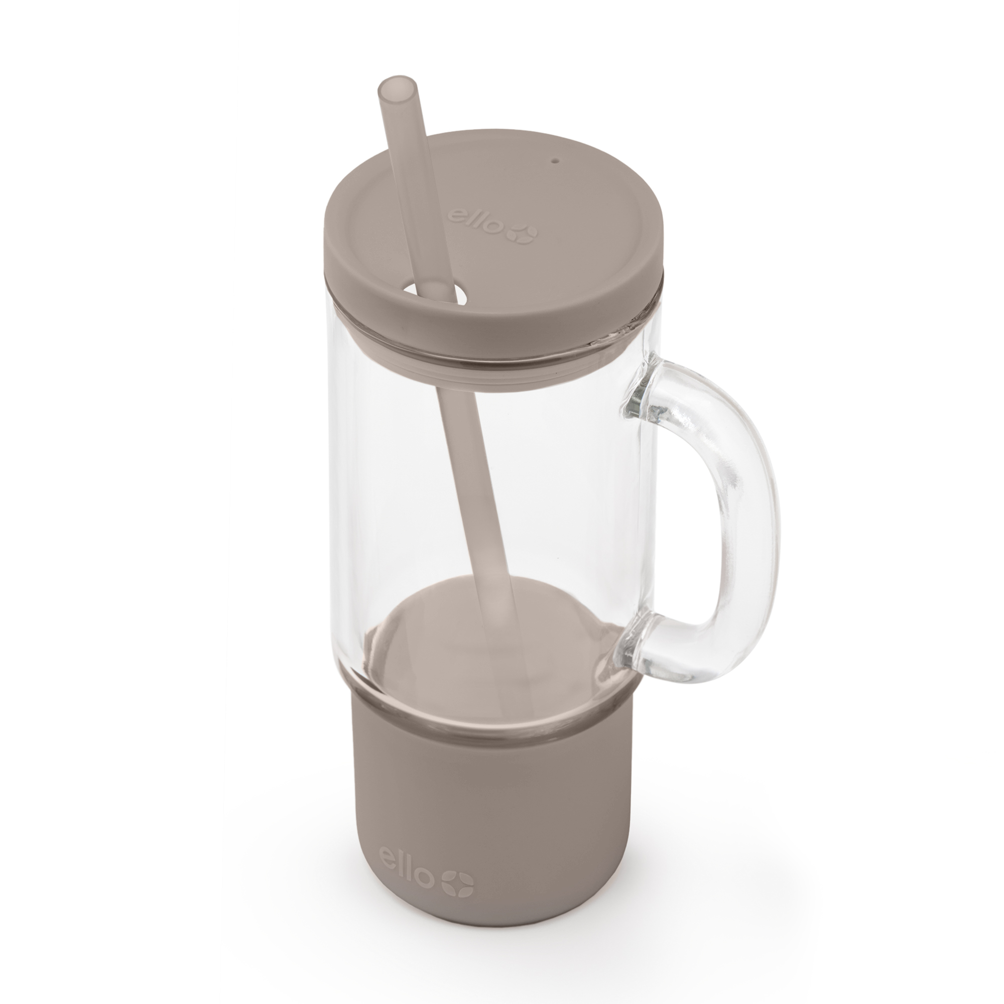 Ello Nova 18oz Glass Tumbler with Straw photo 6